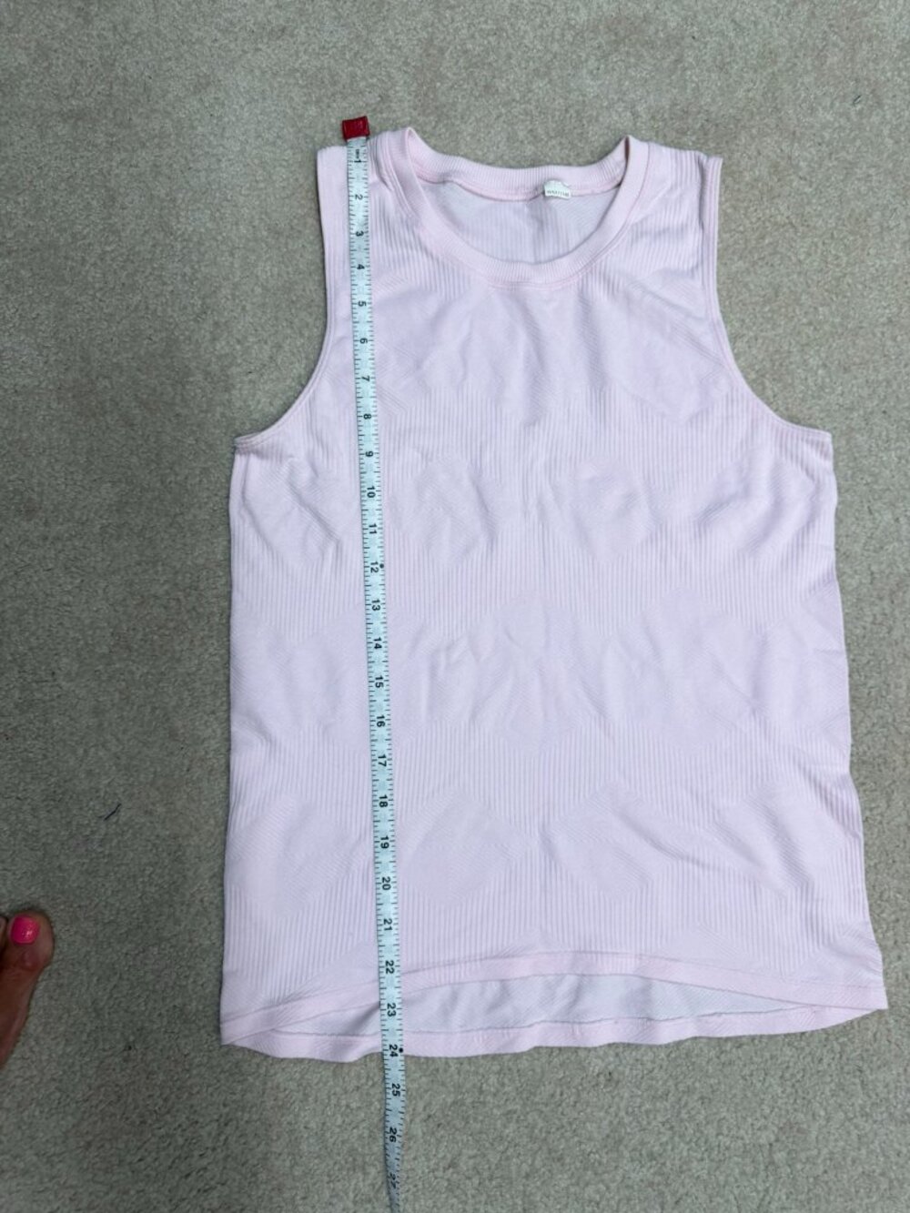 Calia Textured Pink Sleeveless Workout Tank Top Size Medium (Estimated) EUC - Picture 4 of 5